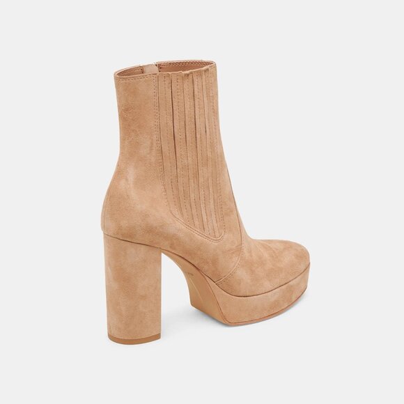 NEW DOLCE VITA Suede Cinny Boots in camel for women 825 4j2 - Picture 4 of 10